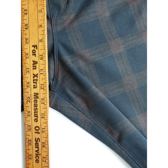 🆕‎ NINE WEST Womens Stretch Skinny Jeans Jeggings Pull On Plaid Black Brown XXL - Picture 9 of 13